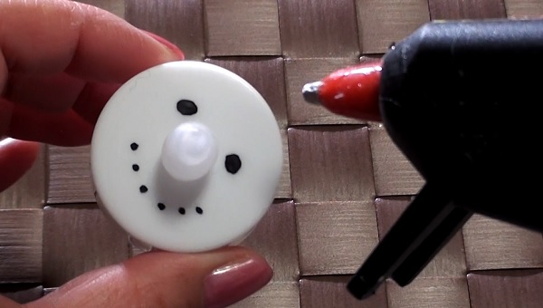 【DIY】簡単♪100均アイテムで作れるLED　スノーマンオーナメント　2016☆　LED tea light Snowman Ornament